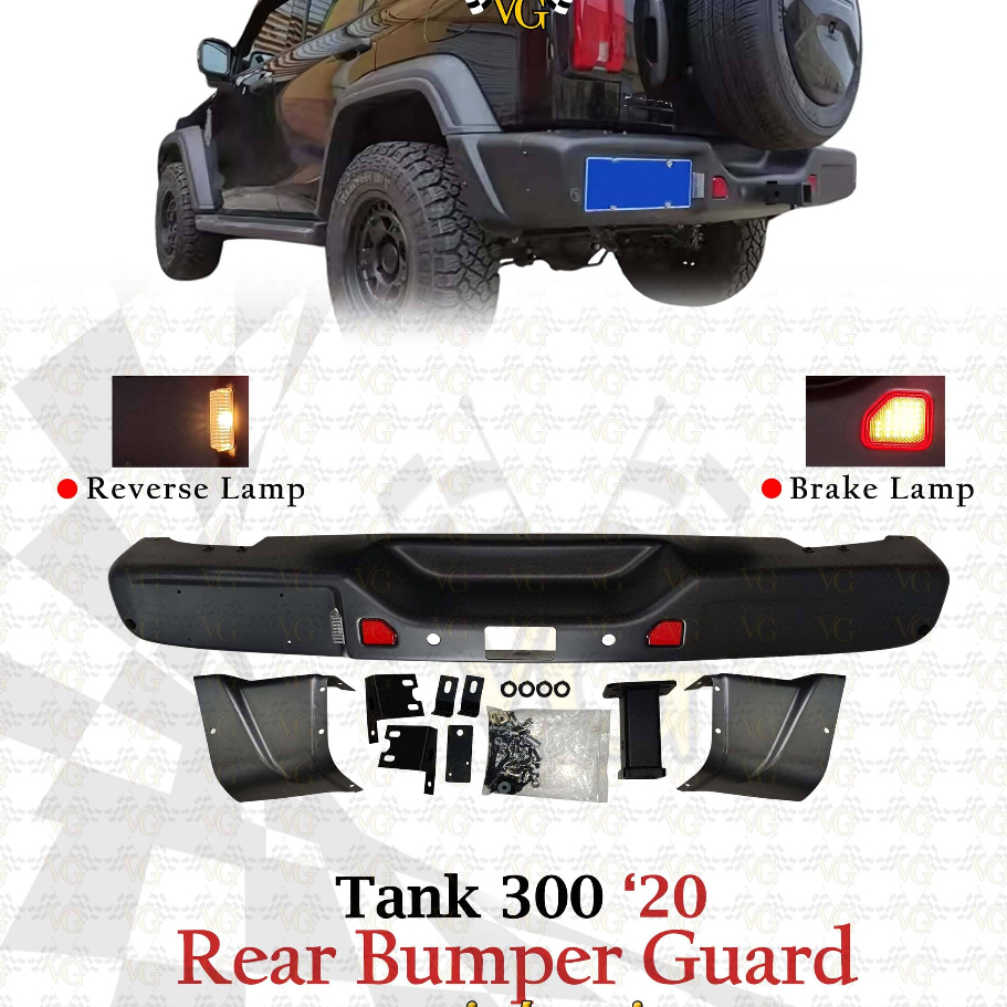 Front Bumper GWM Tank 300 2020 keatas Bemper GWM Tank 300 Aksesoris GWM Tank