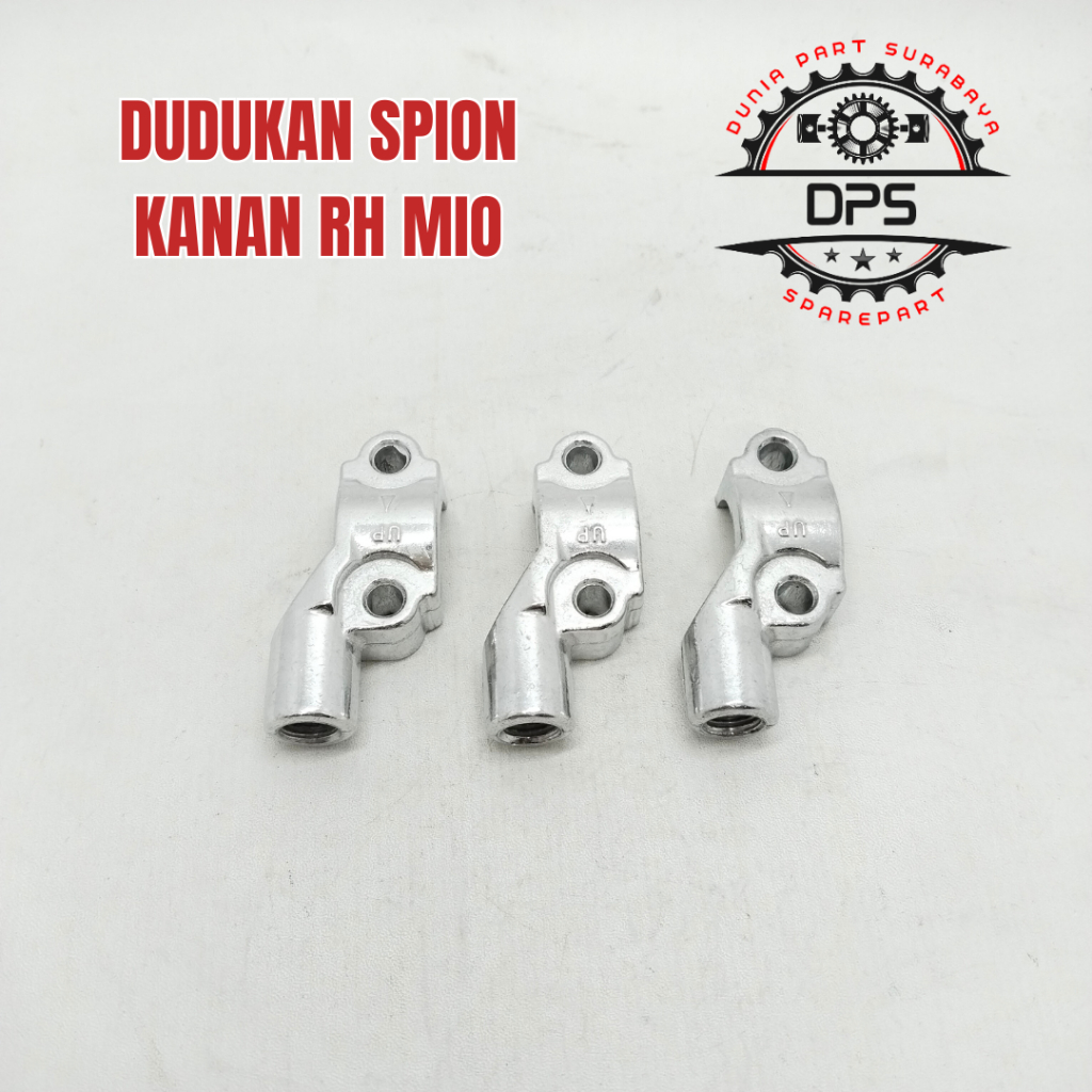 Dudukan Spion Kanan RH Mio Mio Sporty Mio Lama Mio Soul Fino Karburator  silver