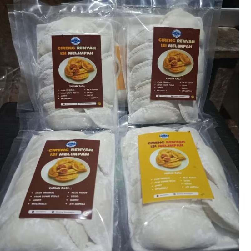 

Cireng Isi Frozen 10pcs – Ayam Suwir Pedas, Keju Mozzarella, Sosis, Bakso | Camilan Goreng Praktis