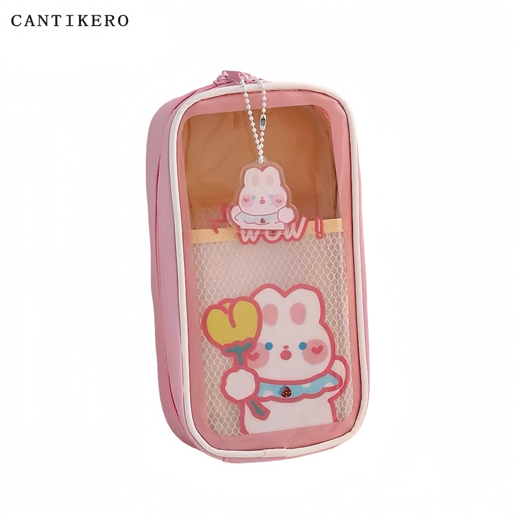 

Kawaii Kotak pensil anak / tempat pensil lucu anak sekolah/Tempat Alat Tulis Perlengkapan Sekolah Multifungsi/Big Capacity With Zipper CANTIKERO