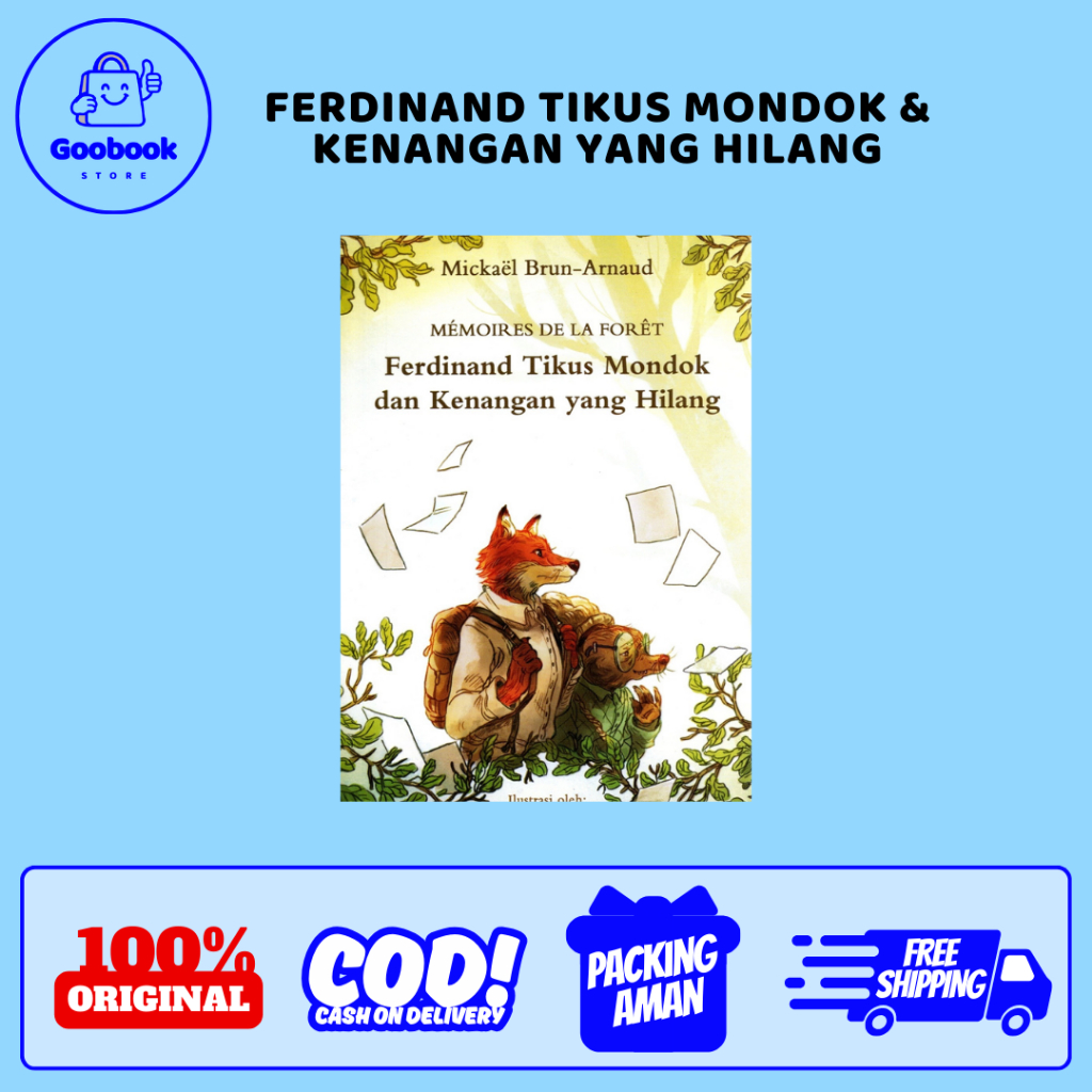BUKU NOVEL FERDINAND TIKUS MONDOK & KENANGAN YANG HILANG - MICKAEL BRUN ARNAUD