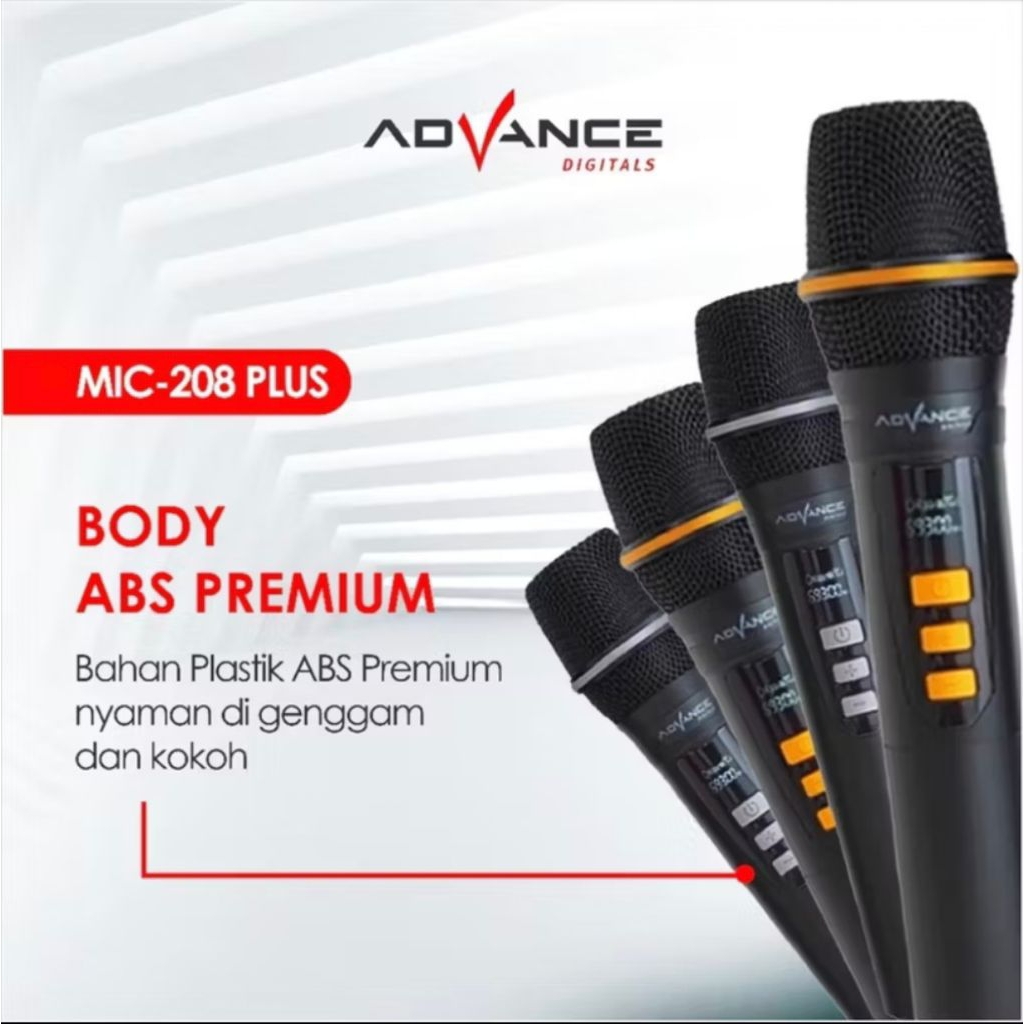 mic wireless advance isi 4 pcs / mic wireless advance 208 plus