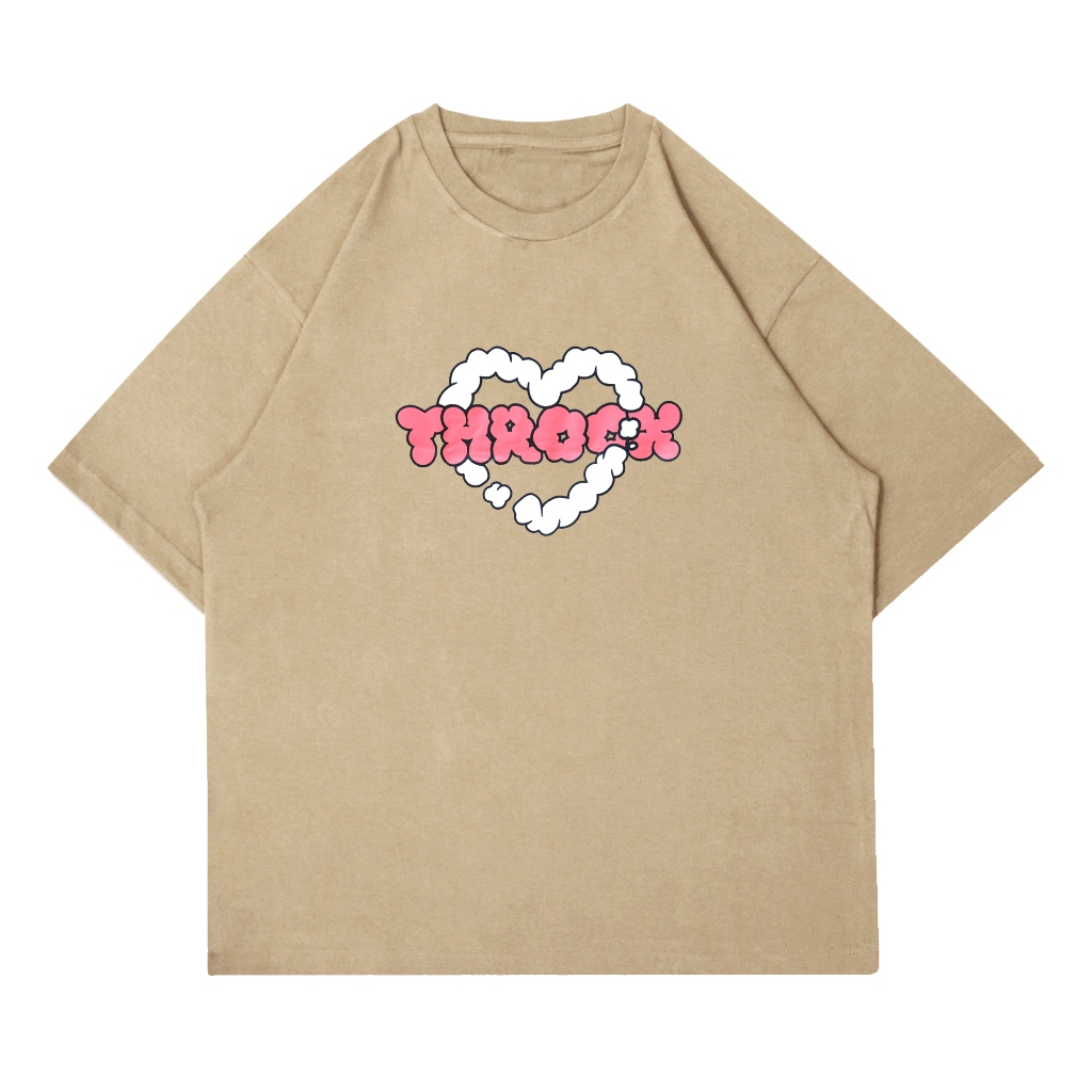 Throox Kaos Oversize || Oversize Tee Cotton Combed 30's Okocha Beige