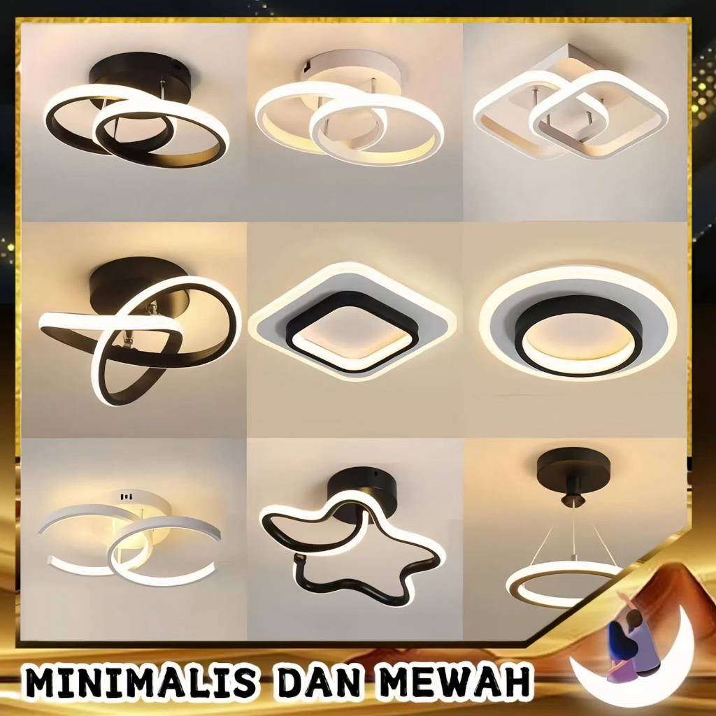 Lampu Plafon Minimalis Lampu Plafon Ruang Tamu Led 3 warna Lampu Plafon Kamar Tidur Lampu Minimalis 