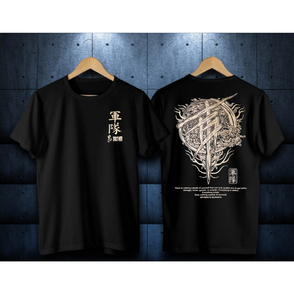 Baju kaos distro/baju kaos samurai naga gold /baju kaos logo /baju kaos kekinian/baju kaos pria dan 