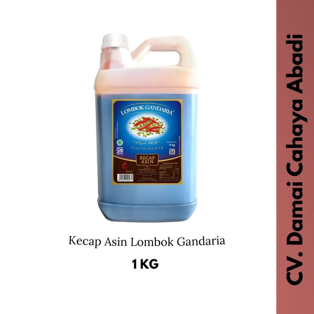 

Kecap Asin LOMBOK GANDARIA 6 KG