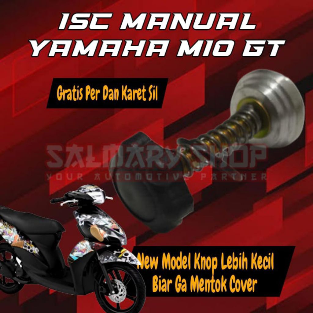 ISC MANUAL KHUSUS YAMAHA MIO GT PENGATUR LANGSAM MANUAL MOTOR INJEKSI