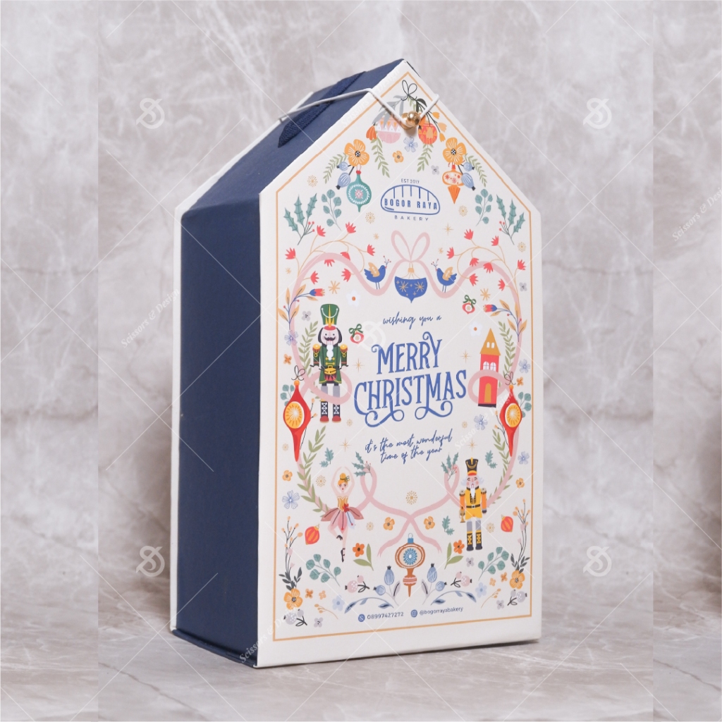 

Natal Season Hardbox Pentagonal Jinjing 15 x 9,5 x 28 cm Scissors & design ( PRE ORDER )