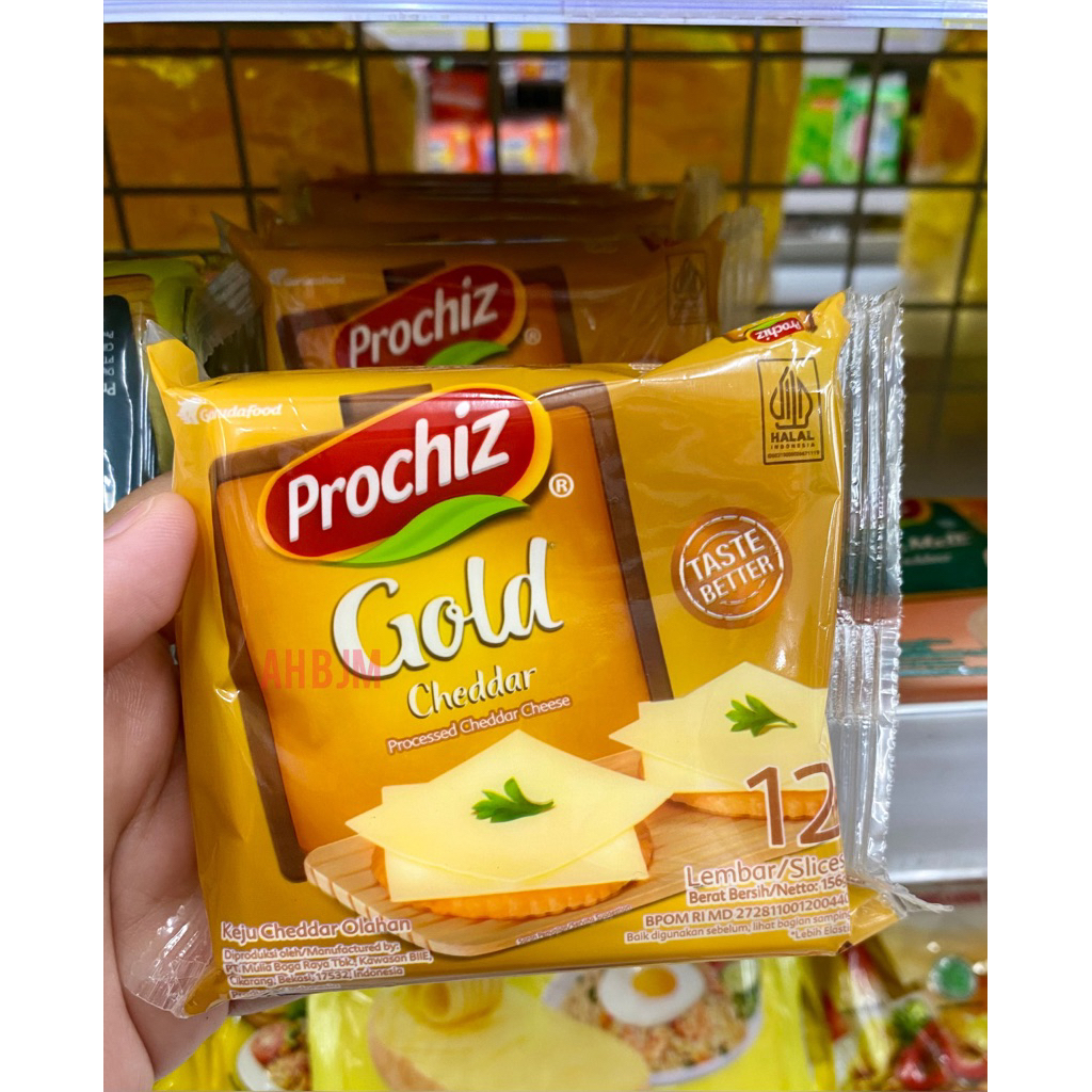 

PROCHIZ Gold Slices Keju Cheddar Lembaran 12 slice
