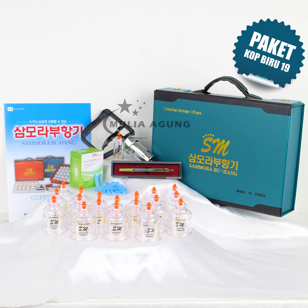 Bekam Sammora isi Paket Alat Bekam Lengkap dengan Lancing Device dan Blood Lancet