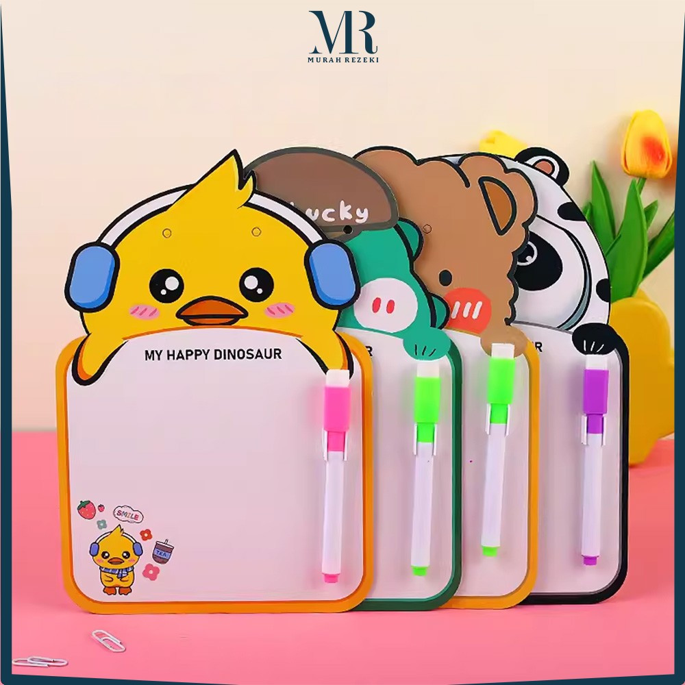 

EC Mainan Edukasi Papan Tulis Mini Anak Karakter / Papan Tulis Anak Karakter Free Spidol Bisa Dihapus dengan Tali Gantung / Mini Board Toys MR M353