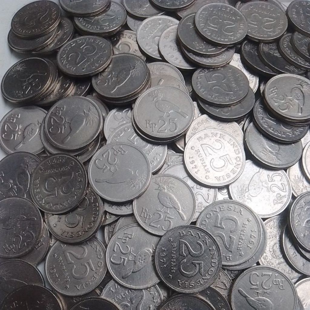 KOIN 25 RUPIAH BURUNG TAHUN 1971