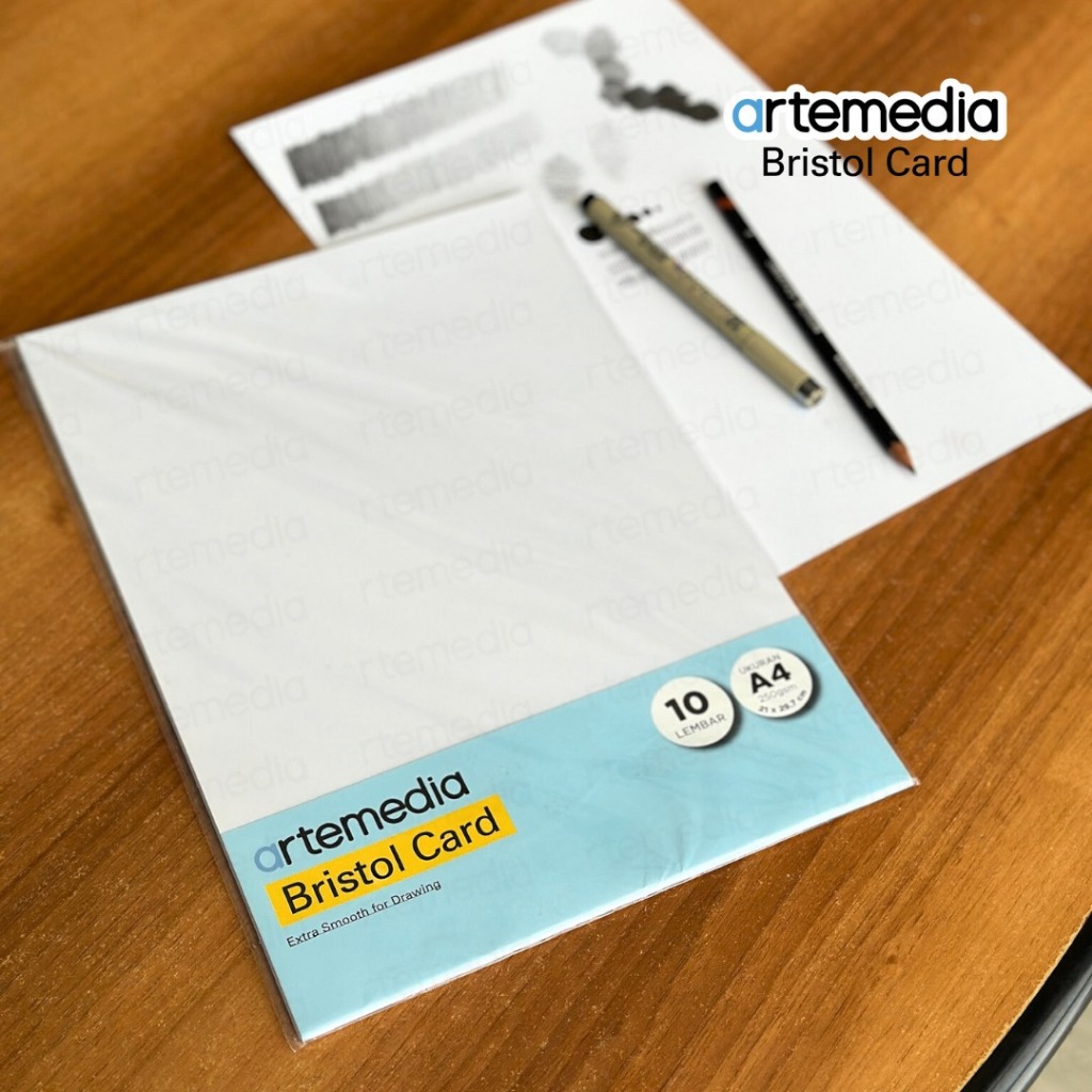 

Artemedia Bristol Drawing Paper A4 10 Lembar - 250gsm / Kertas Sketsa Artemedia / Kertas Gambar Halus