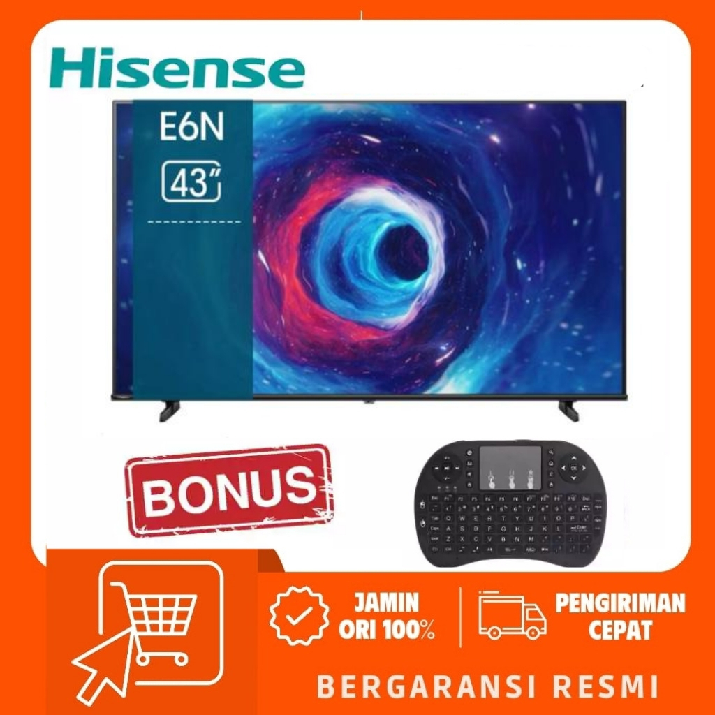 HISENSE 43E6N - SMART GOOGLE TV LED 4K HDR10 DOLBY VISION 43INCH 43E6N