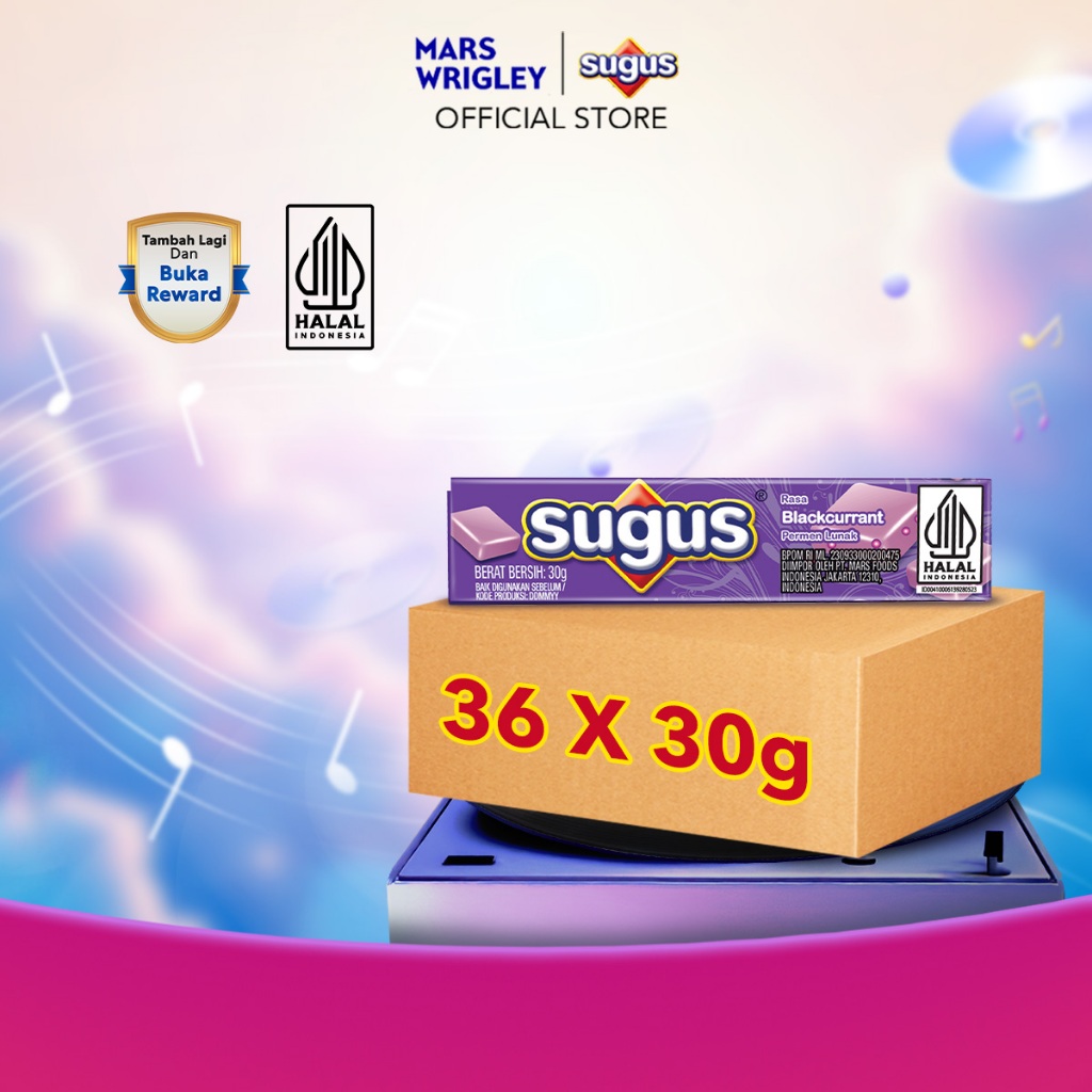 

SUGUS Stick Blackcurrant 30g X36