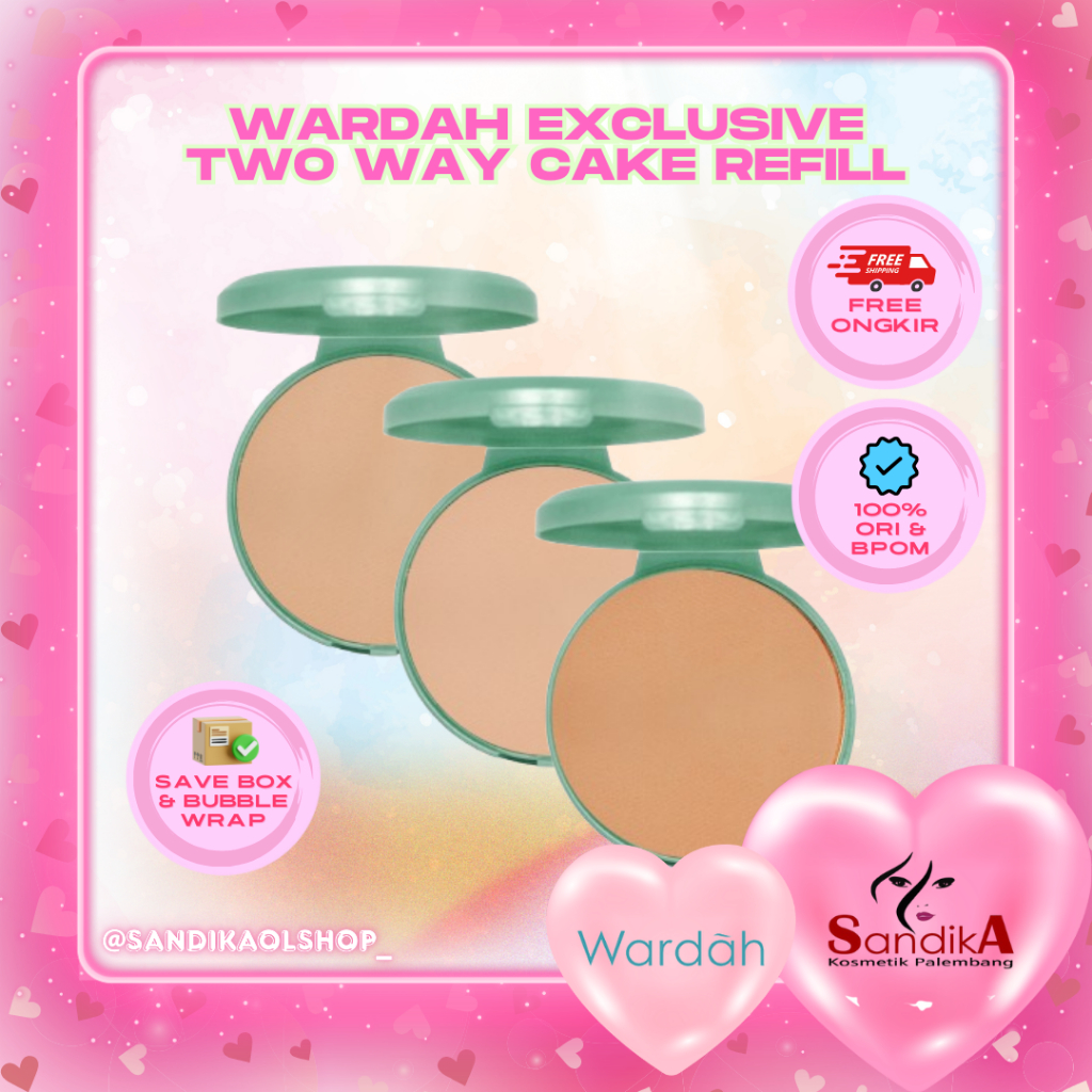 Wardah Exclusive Two Way Cake Refill | Wardah Two Way Cake||Bedak Wardah|