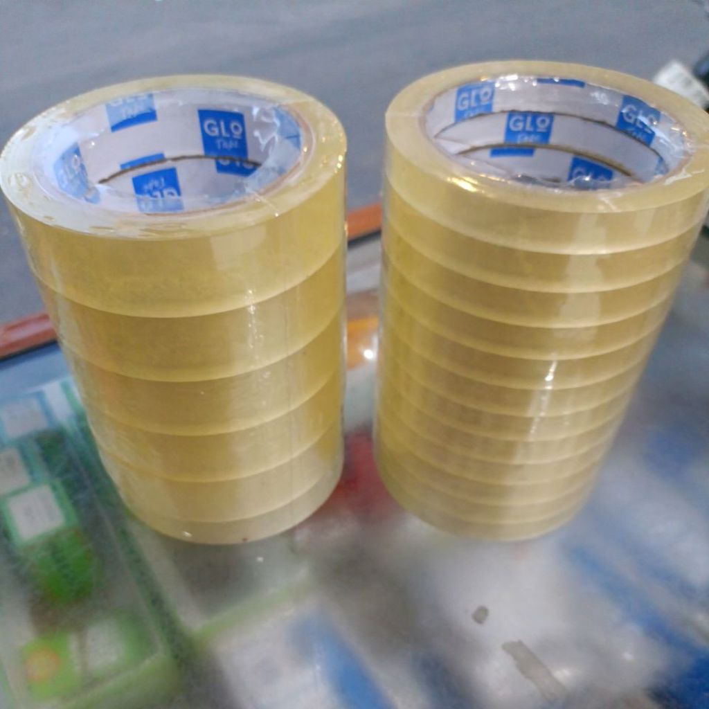 

Isolasi GLO Tape 1/2 in(isi 6) & 1 in(isi 12 )harga per slop