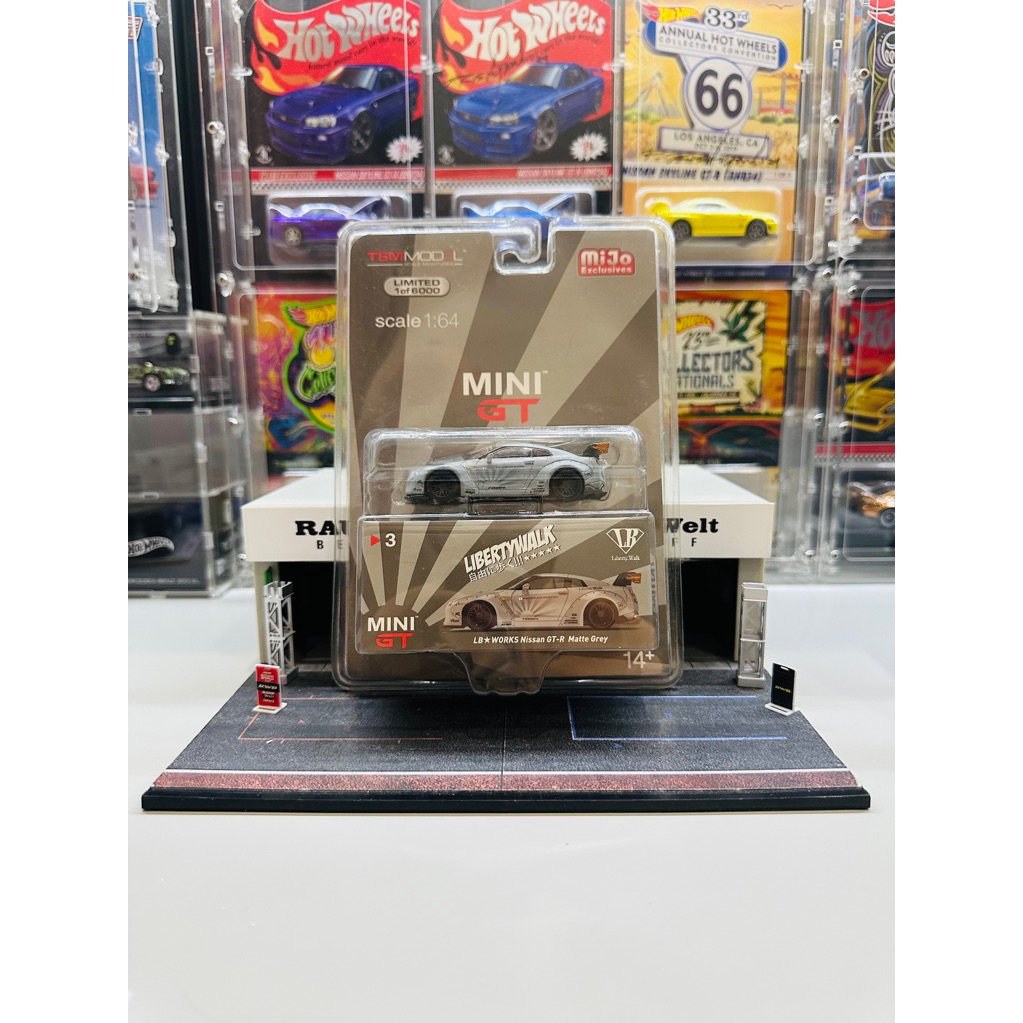 Mini GT No 3 LB Works Nissan GTR R35 Matte Grey Mijo Exclusive