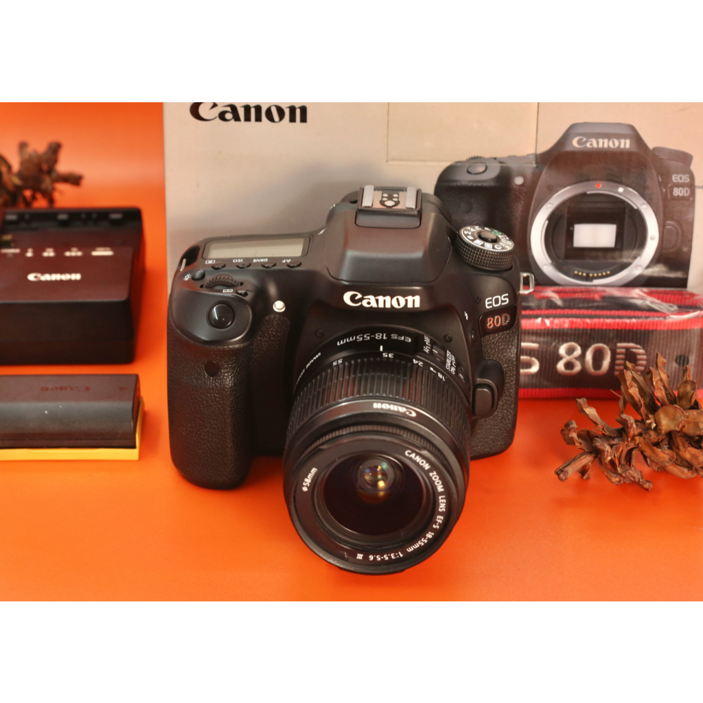 Canon EOS 80D With Kit 18-55mm IS STM Fullset B780
