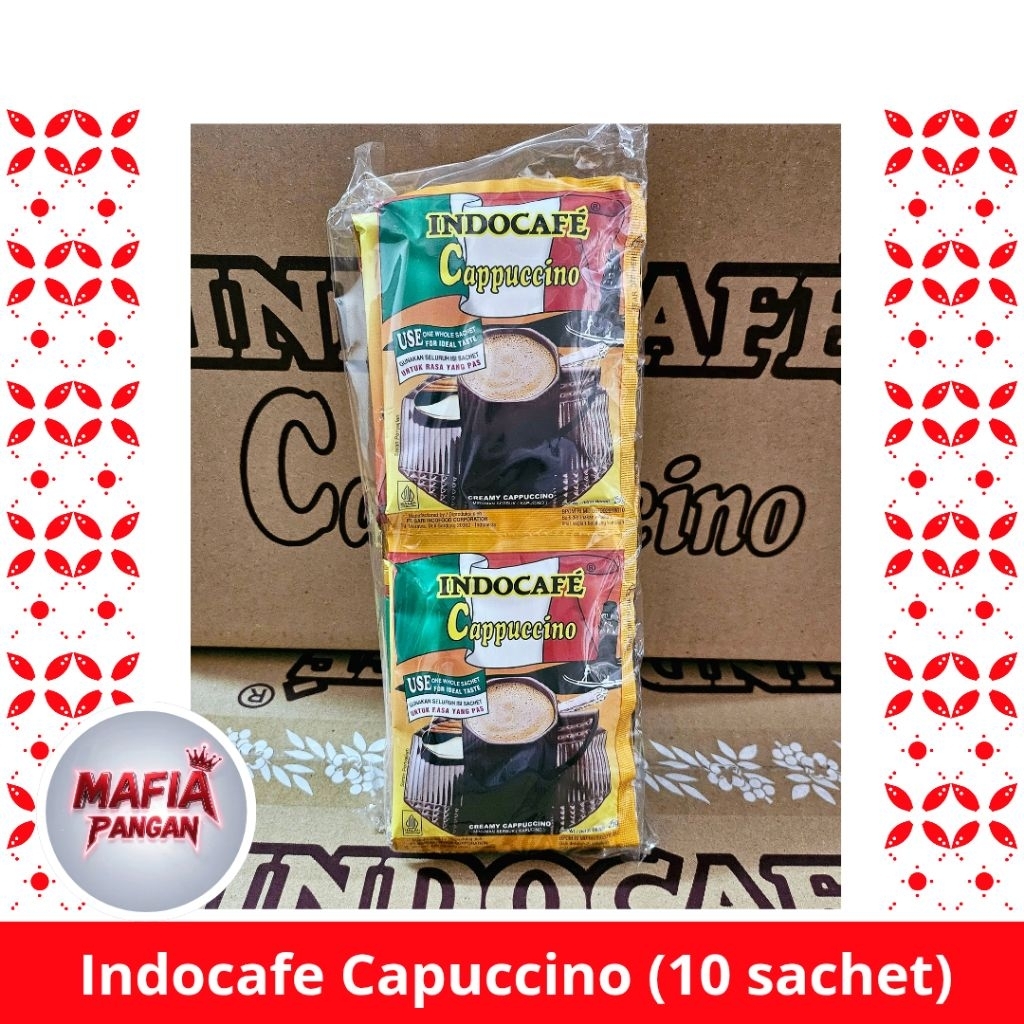 

Kopi Indocafe Capuccino 1 renteng / 10 sachet