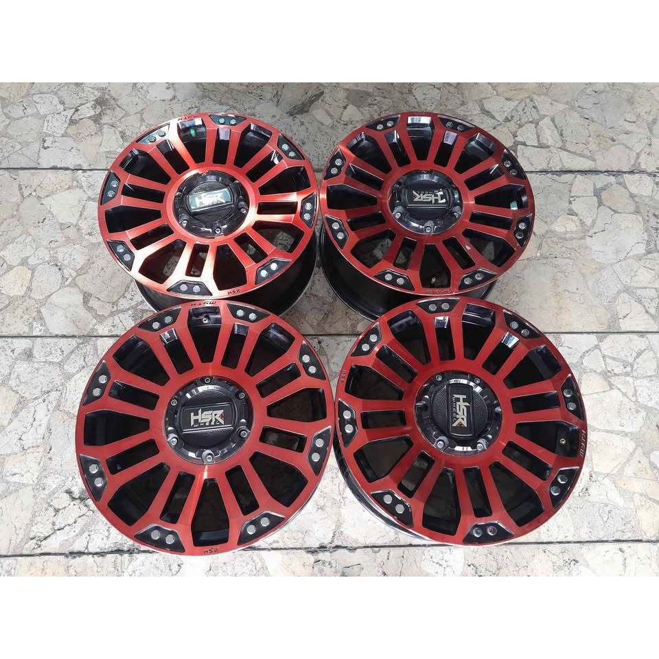 VELG MOBIL RACING HSR MYTH RING 18 LEBAR 8 LUBANG BAUT PCD 5X100, 5X114 PELEK