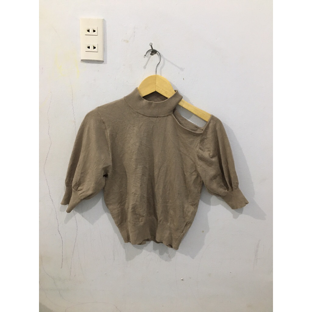 baju off shoulder rajut