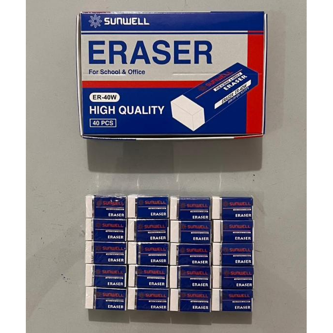 

TIMOLA | Stip Sunwell ER-40W Putih Penghapus Bersih Isi 40 Pcs