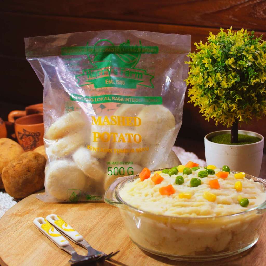 

Mashed Potato | Kentang Tumbuk 1 KG | Kentang Frozen | Kentang Lokal | Makanan Beku
