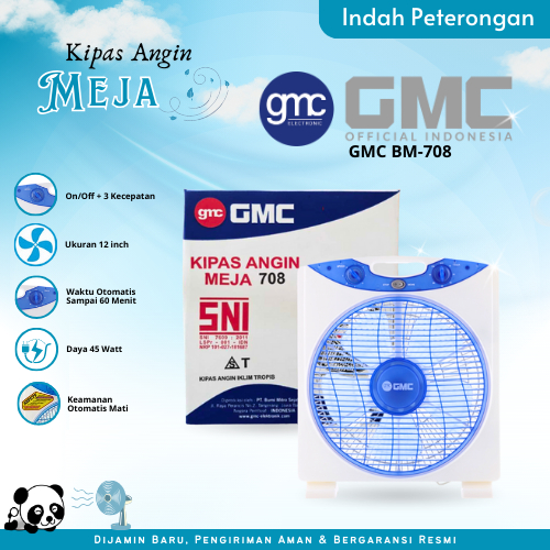GMC KIPAS ANGIN BOX BM 708/KIPAS ANGIN KOTAK/KIPAS ANGIN DUDUK KOTAK MURAH