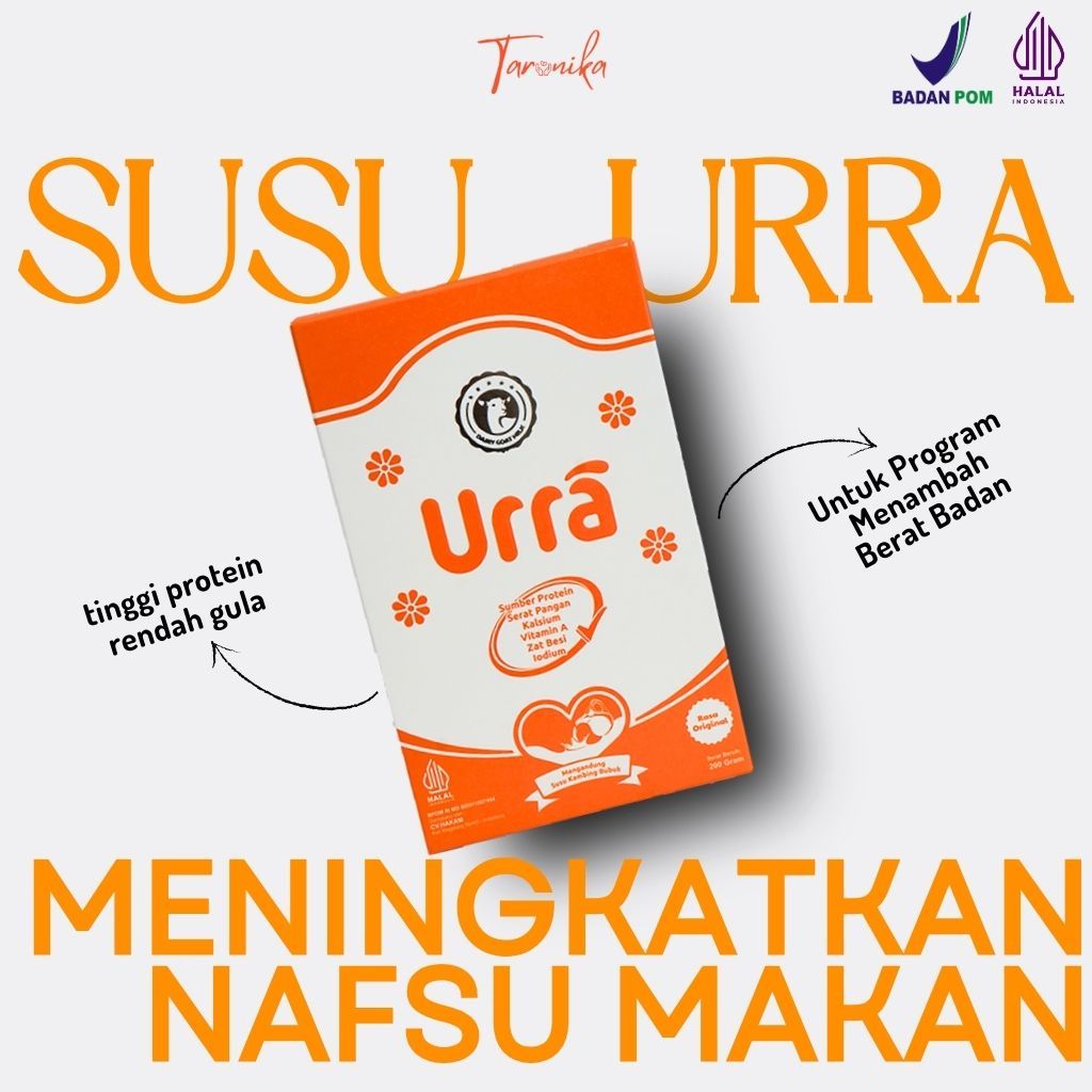 

Susu Urra 200gr - Menambah Nafsu Makan dan Berat Badan Anak | Tinggi Protein Tinggi Kalsium | BPOM HALAL MUI