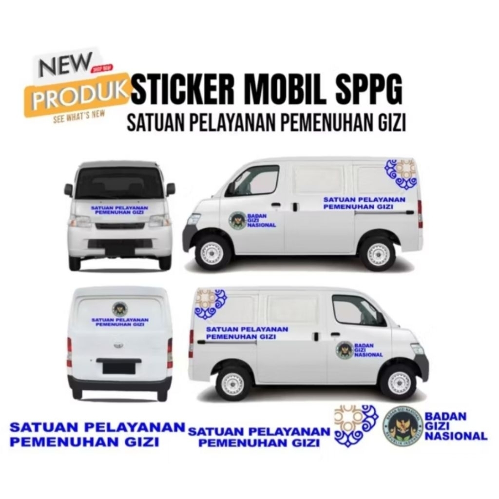 stiker branding mobil SPPG/cutting sticker BGN