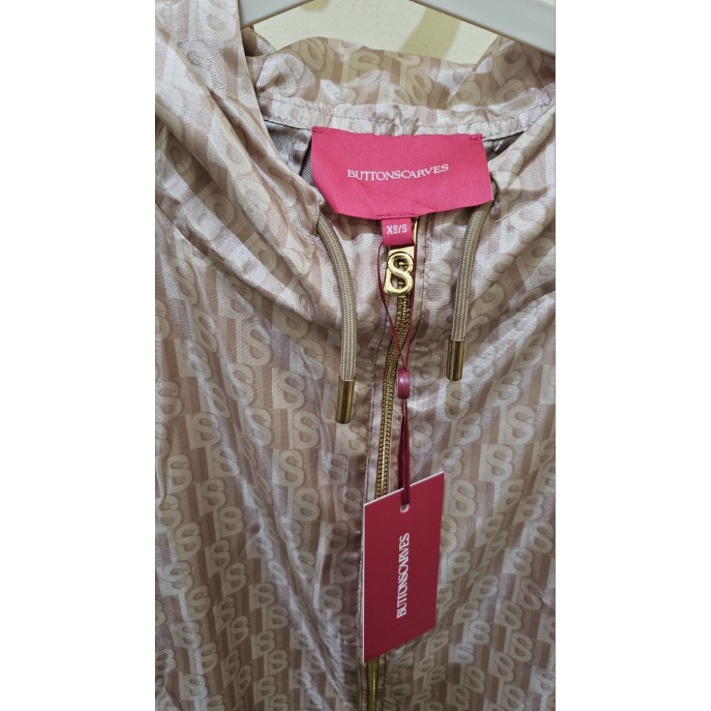 (BACA DESKRIPSI)Buttonscarves Leena Monogram Parka Jacket Xs New