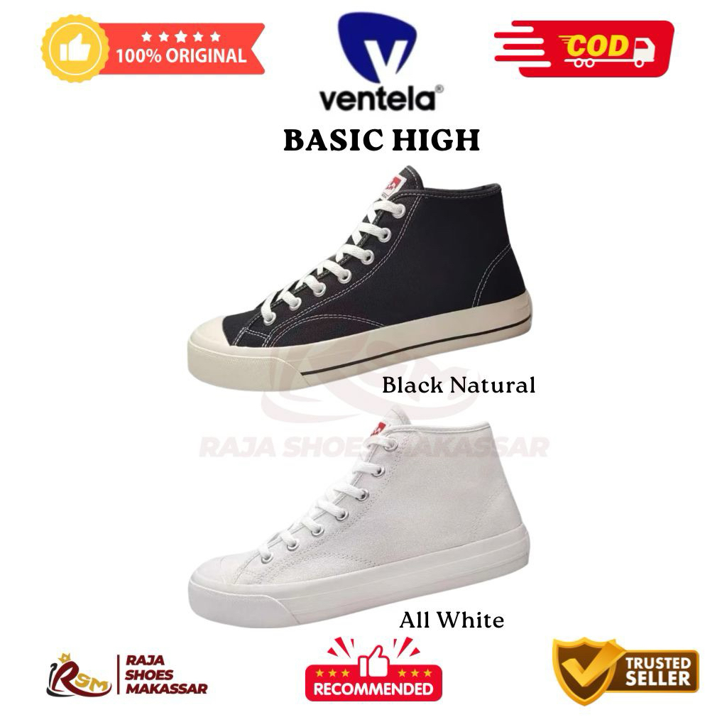 (ASLI-COD) Sepatu Ventela Basic Hi High  - Ventela Shoes - Ventela Makassar - Sepatu Ventela Shoes -