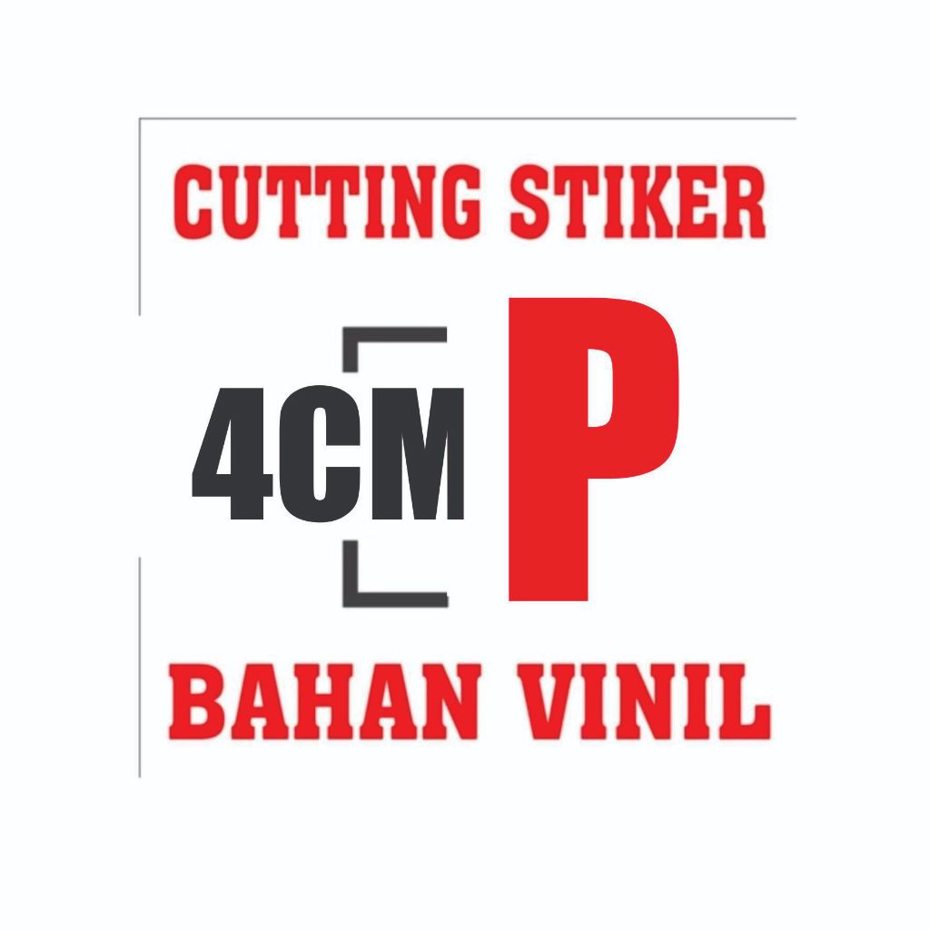 

STIKER HURUF FONT IMPACH / ANGKA UK TINGGI 4CM 1 DIGIT.,..,