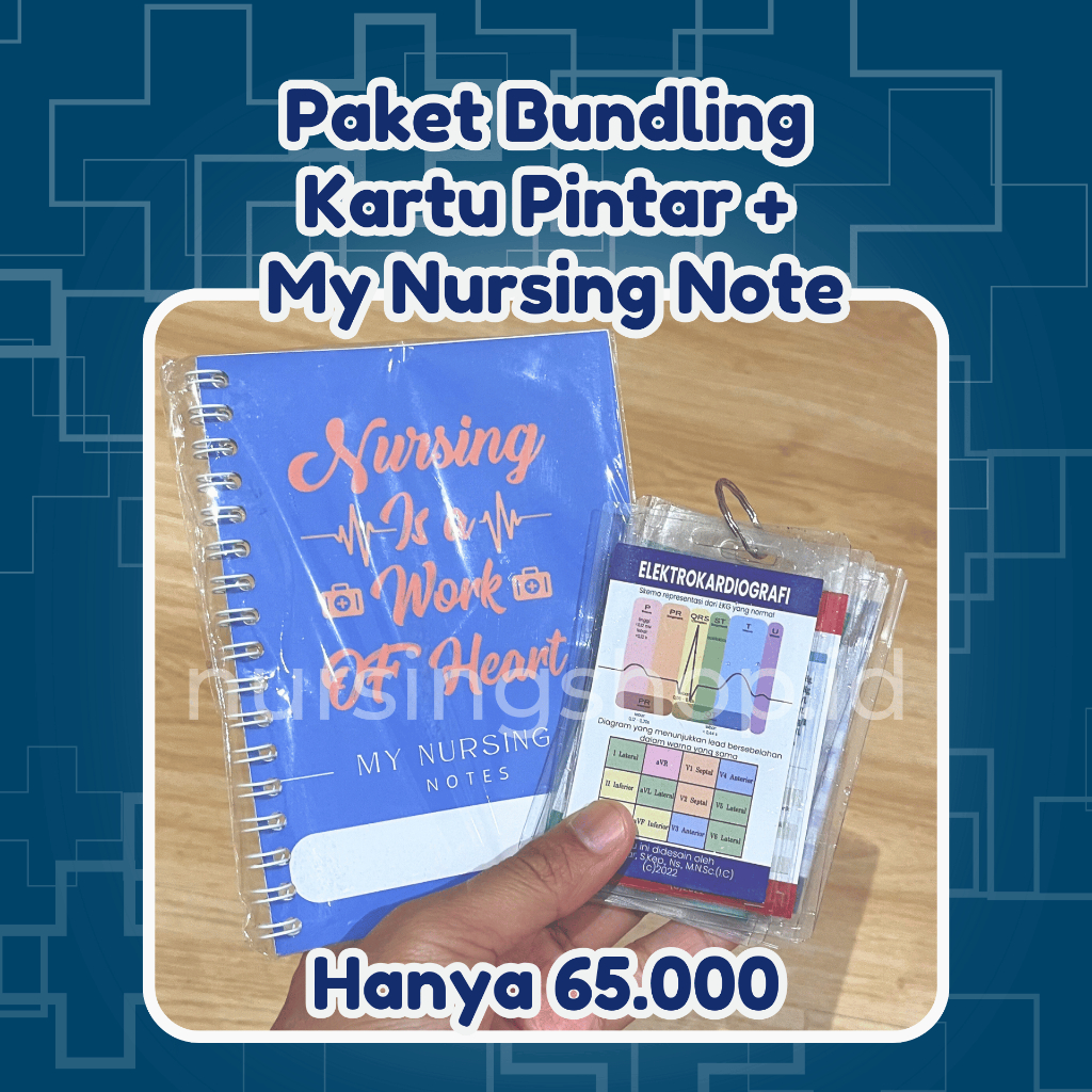 

[READY STOCK SIAP KIRIM] PAKET BUNDLING MY NURSING NOTE + KARTU PINTAR PERAWAT