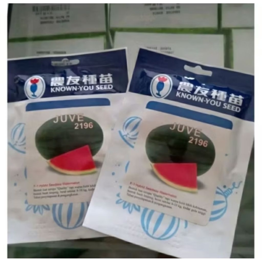 benih bibit semangka juve isi300 butir benih semangka non biji..known you seed