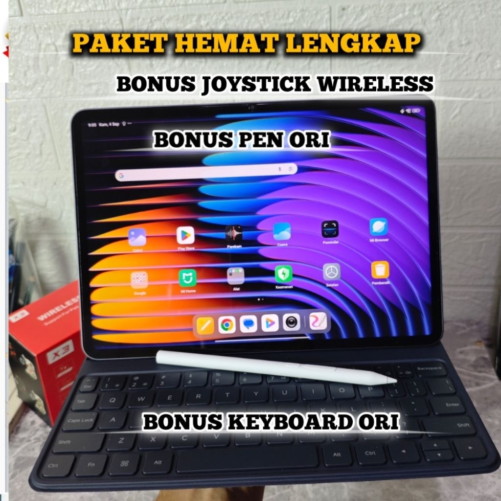 Xiaomi Pad 7 Second Fullset Bundling Pensil dan keyboard ori & Mi pad 6