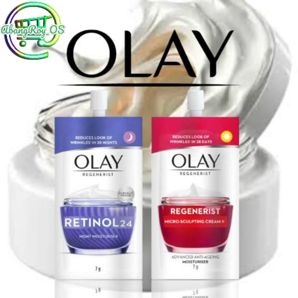 Olay regenerist day cream siang/malam 7g