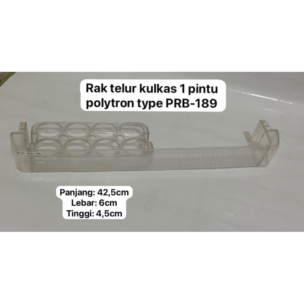 RAK TELUR KULKAS POLYTRON SERI PRB-189 1 PINTU SECOND ORIGINAL | RAK POLYTRON TERMURAH