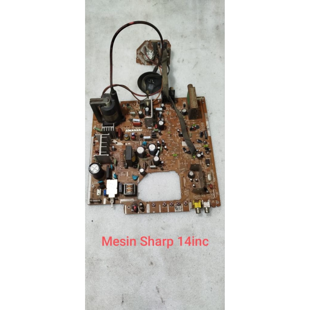 MESIN TV SHARP 14 INCH BEKAS NORMAL