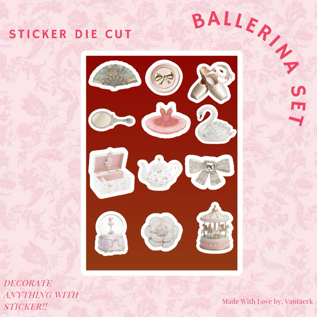 

Stiker Ballerina Balet Aesthetic Core Deco Jurnaling Scrapbook