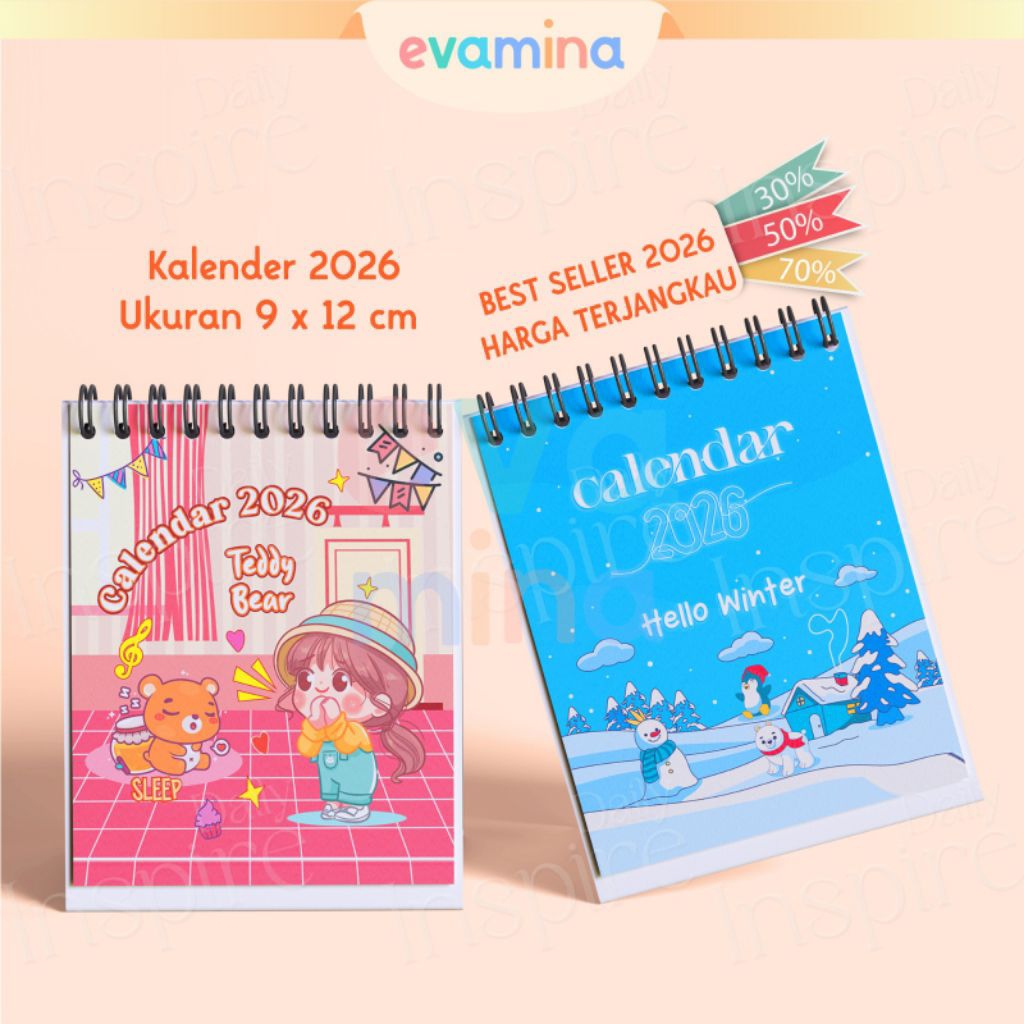 

Evamina Kalender Meja 2026 Terbaru Motif Lucu - Kalender Meja 2026 Gift Souvenir Kalender Meja 2026