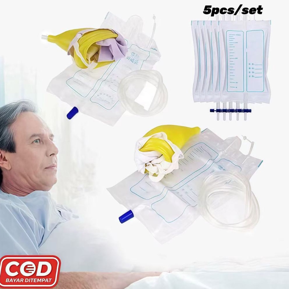 New Urine External  Alat Bantu Kantong Kencing Untuk Pria  Wanita Set Dgn Urine Bag 1ml