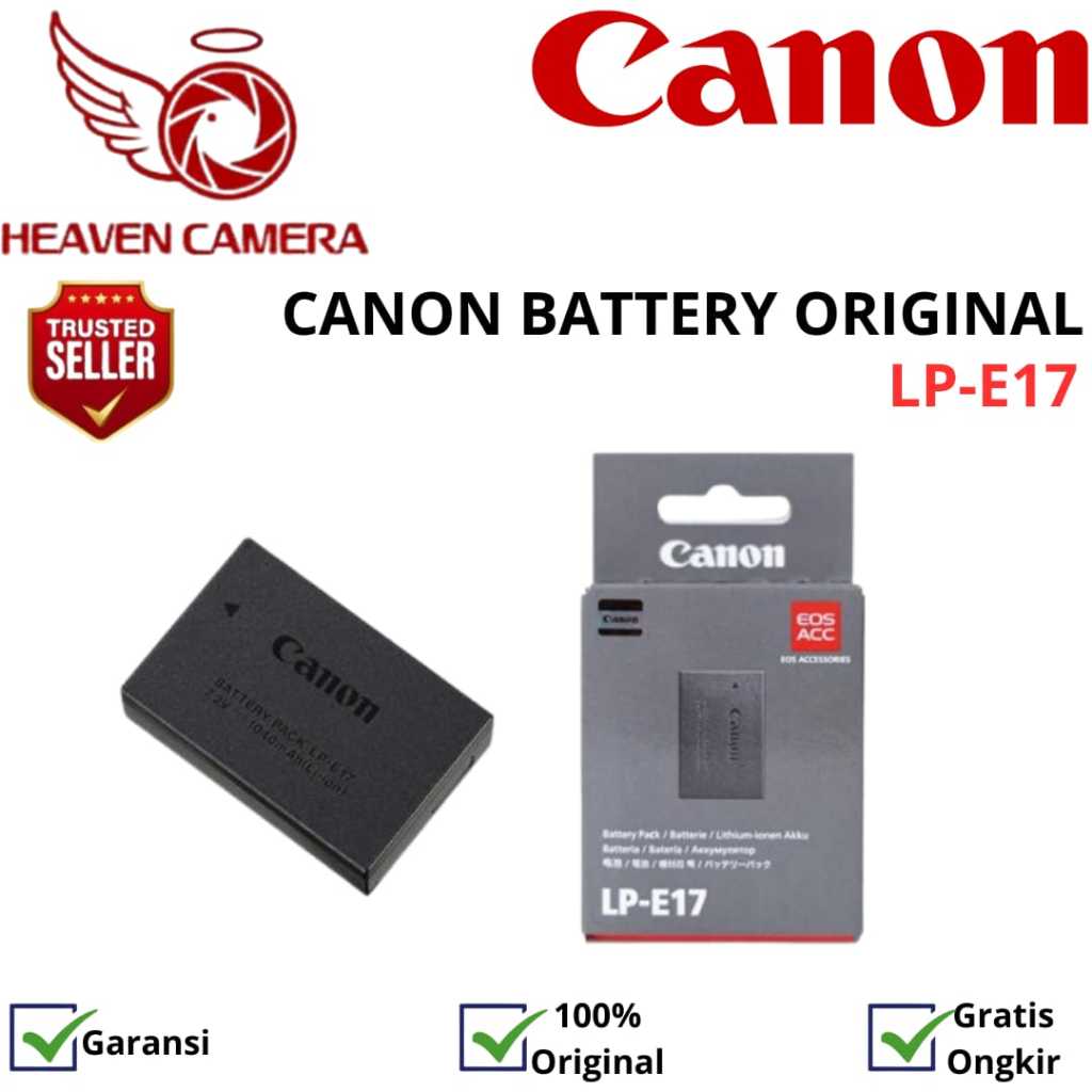 BATERAI CANON LP E17 ORIGINAL / BATTERY CANON LP-E17 / CANON LP-E17 ORIGINAL
