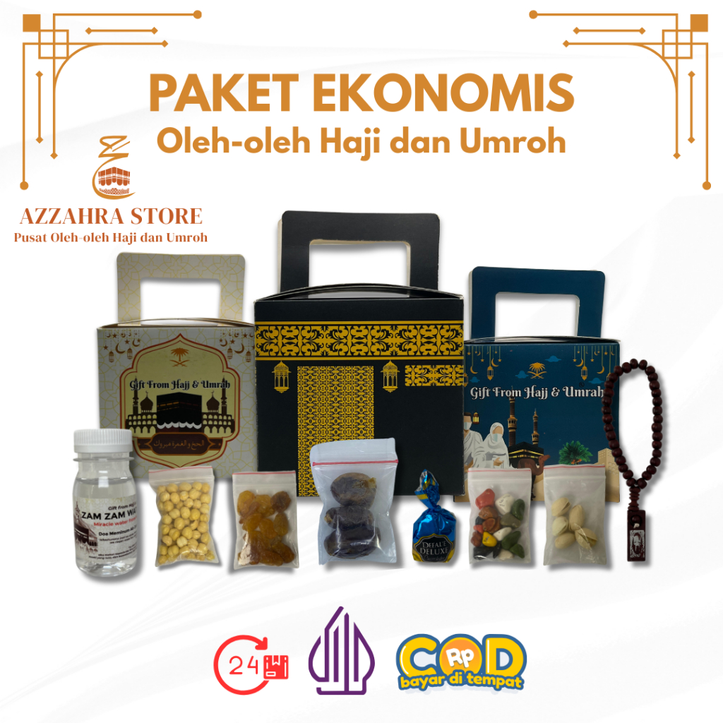 

Paket Ekonomis Oleh-oleh Haji dan Umroh Isi Air Zamzam