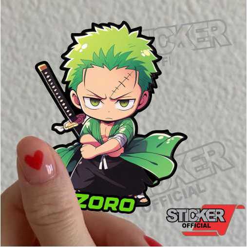 

CB28, stiker timbul, Zoro, anime, stiker reflektive nyala, anime one piece, stiker hp, motor