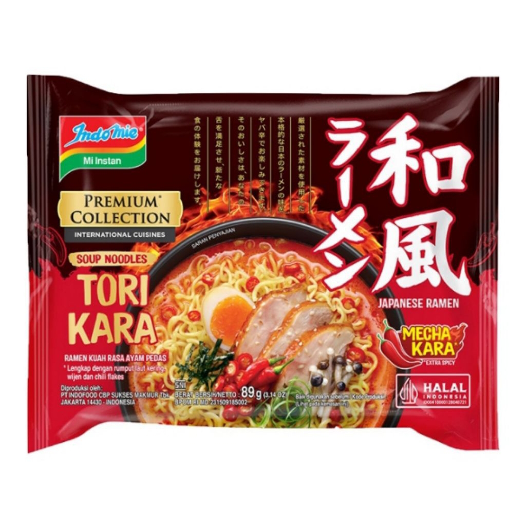 

Indomie Premium Collection Mie Instan Tori Kari Ayam Pedas 89 g