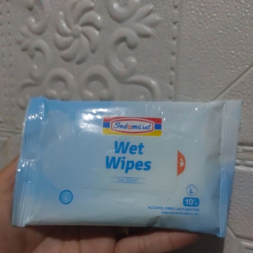 Indomaret Tisu Basah |  Wet Tissue 10's Alcohol Free Anti Bakteri