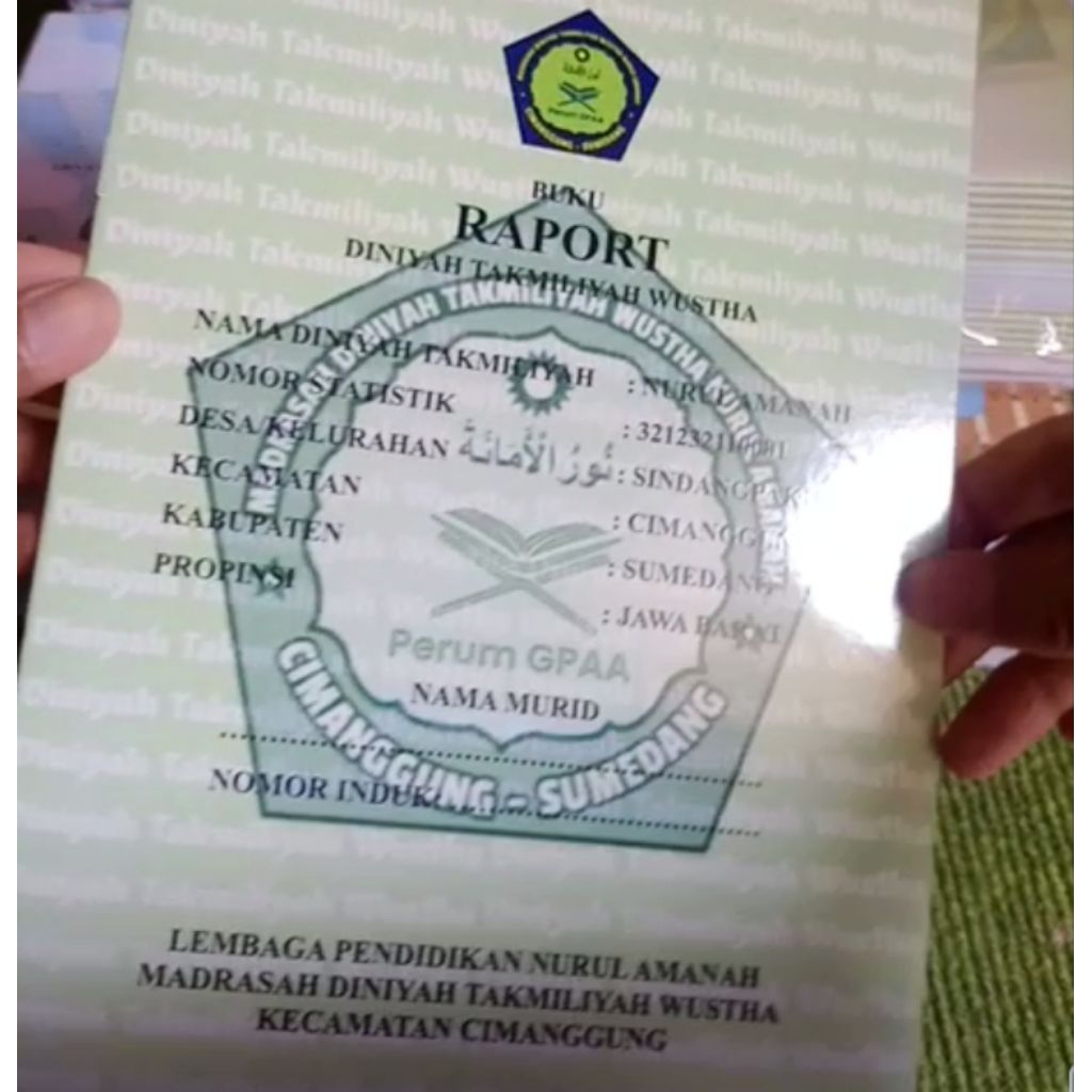 

Raport Custom Ukuran B5