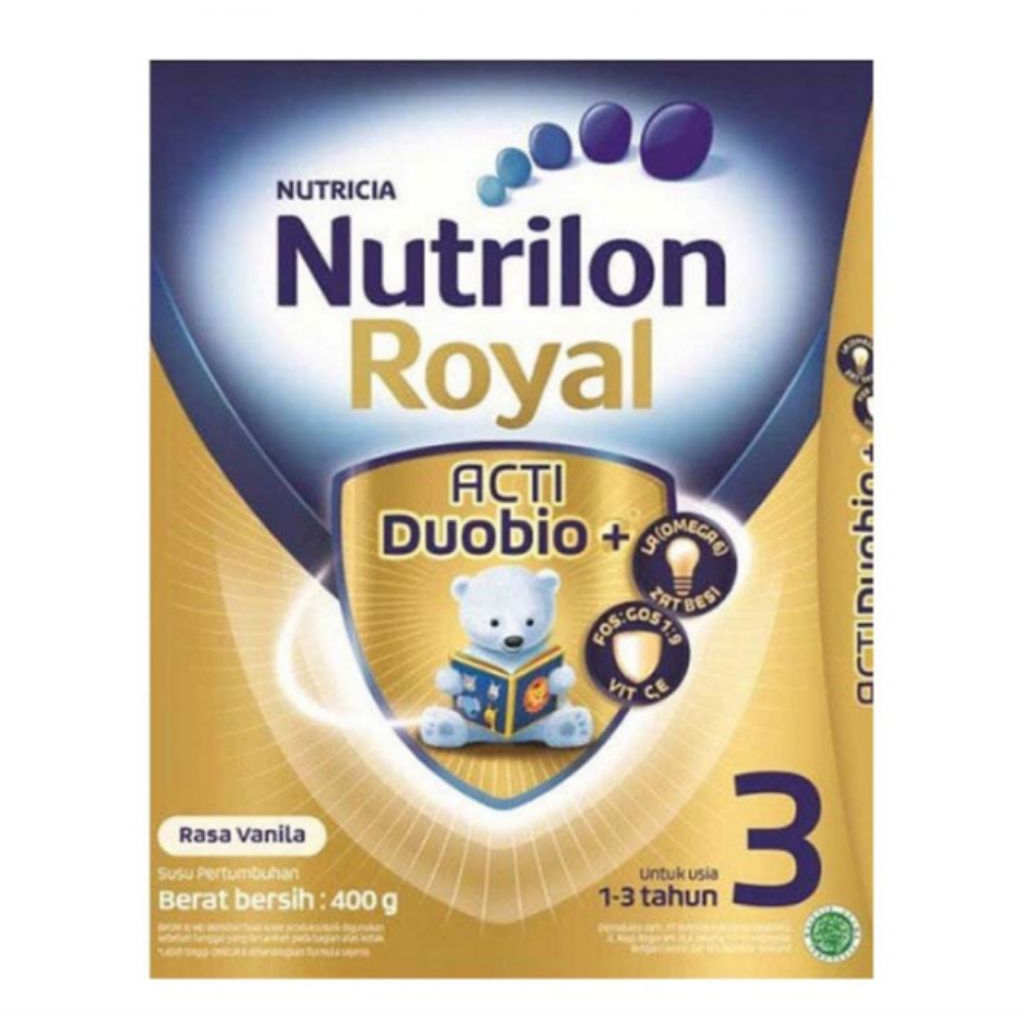 

Nutrilon Royal 3 Susu Bubuk Pertumbuhan Anak Vanila 400 g